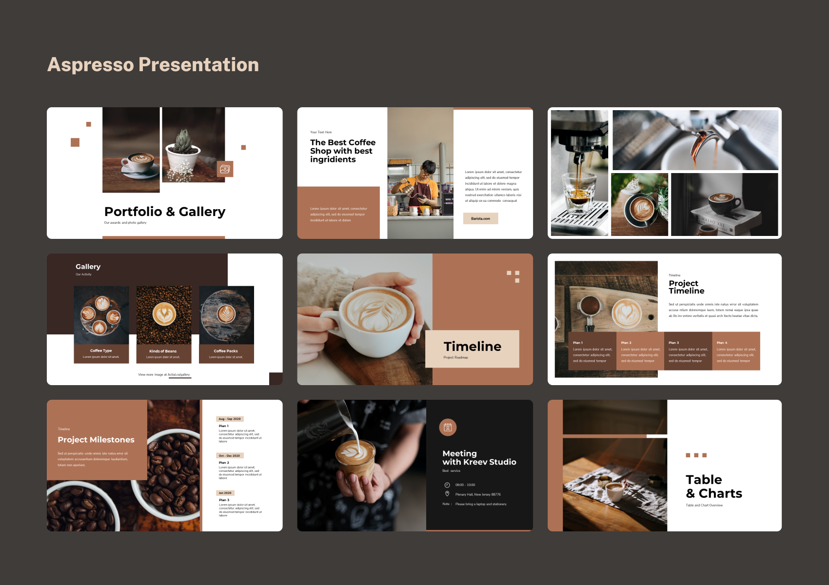 Aspresso - Coffe Shop PowerPoint Presentation, Presentation Templates