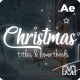 20 Christmas Titles &amp; Lower Thirds | AE - VideoHive Item for Sale
