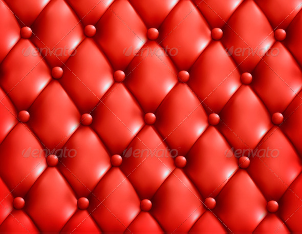 Red button-tufted leather background - Backgrounds Decorative