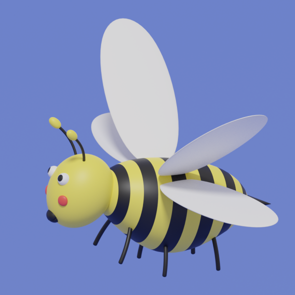 Cute Cartoon Bee - 3Docean 34505195
