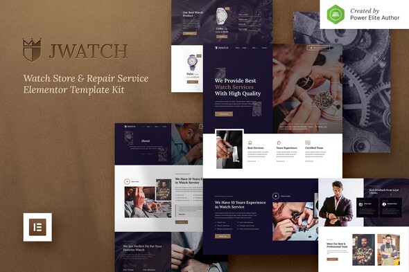 JWatch – Watch Store & Repair Service Elementor Template Kit