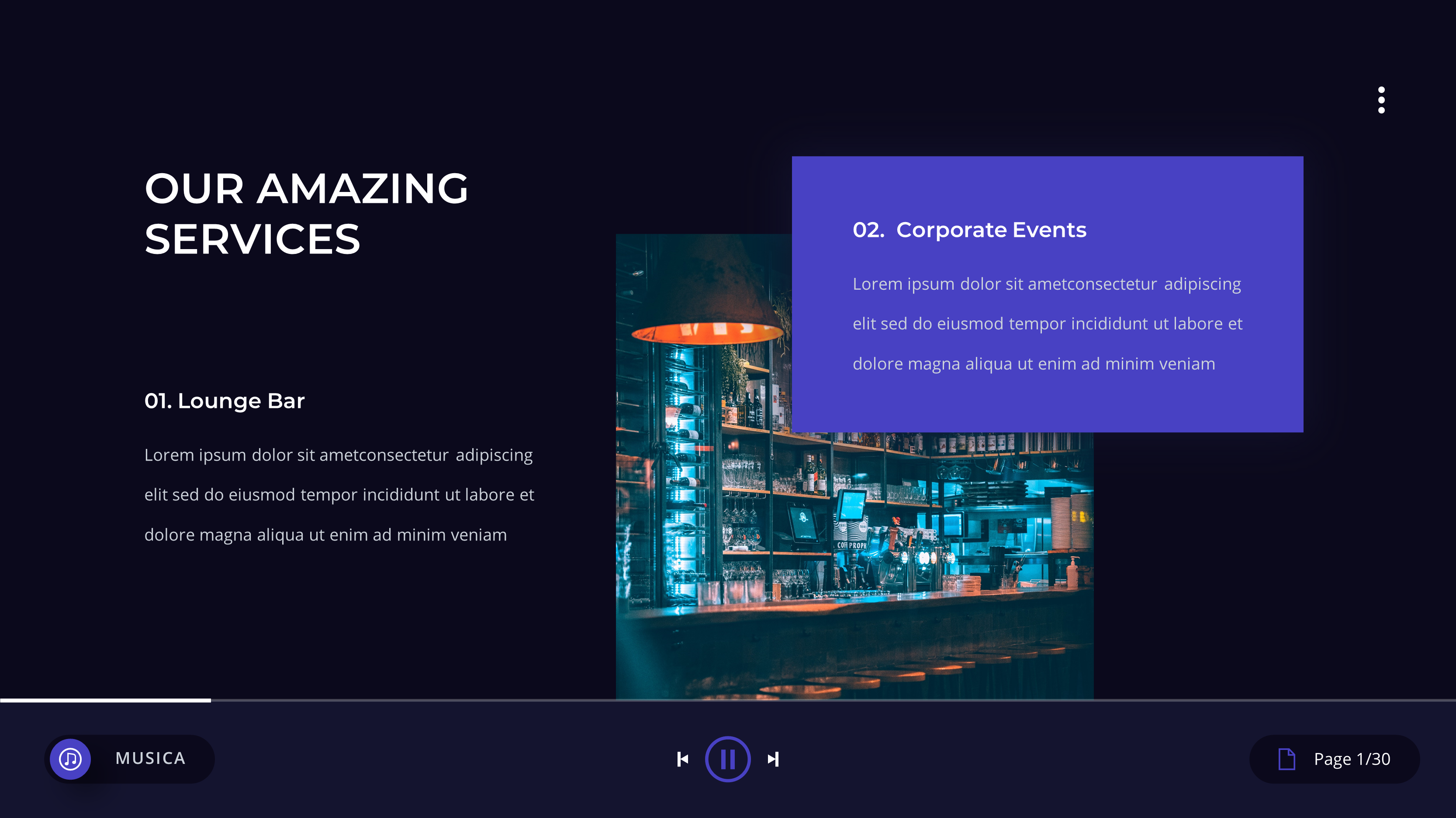 Musica - Night Club and DJ PowerPoint Presentation Template by YossyOneStd