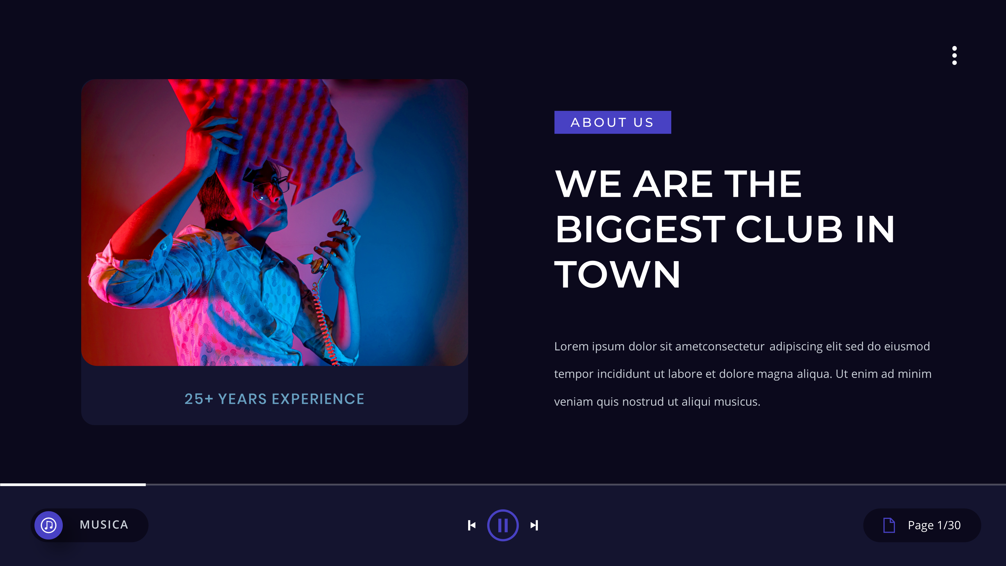 Musica - Night Club and DJ PowerPoint Presentation Template by YossyOneStd