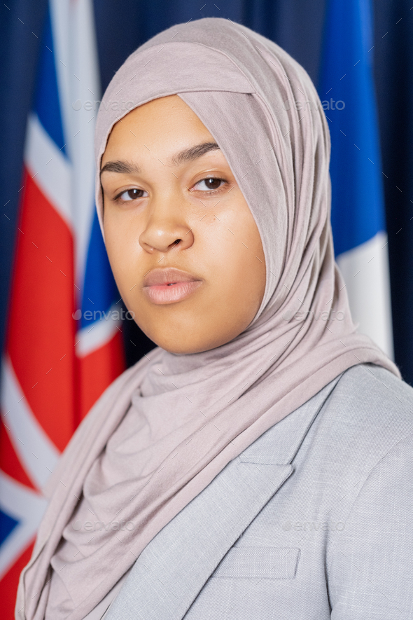 Female Politician In Hijab - Stock Photo - Images