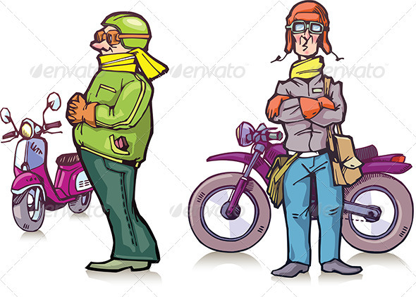 Bikers - People Characters
