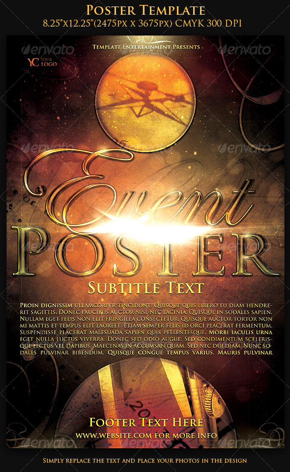 Poster Template - Miscellaneous Events