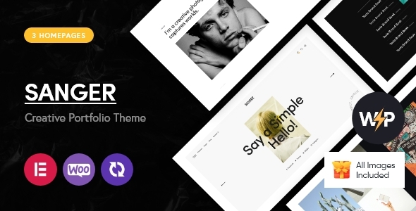 Sanger – Personal Portfolio for Creatives WordPress Theme
