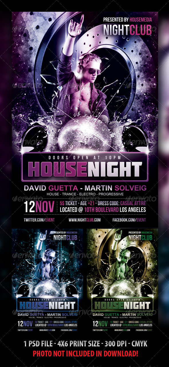 Minimal Flyer - Clubs & Parties Events