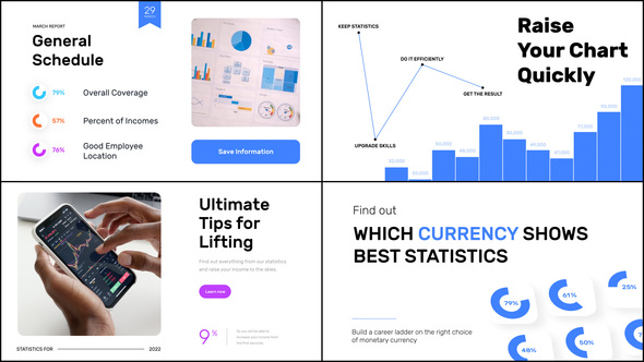 Business and Finance Slideshow Infographics template preview