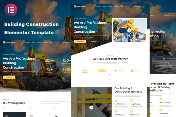 Constructa - Building & Construction Elementor Template Kit