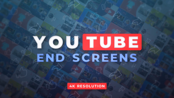 YouTube End Screens 4K v.2 - Premiere Pro
