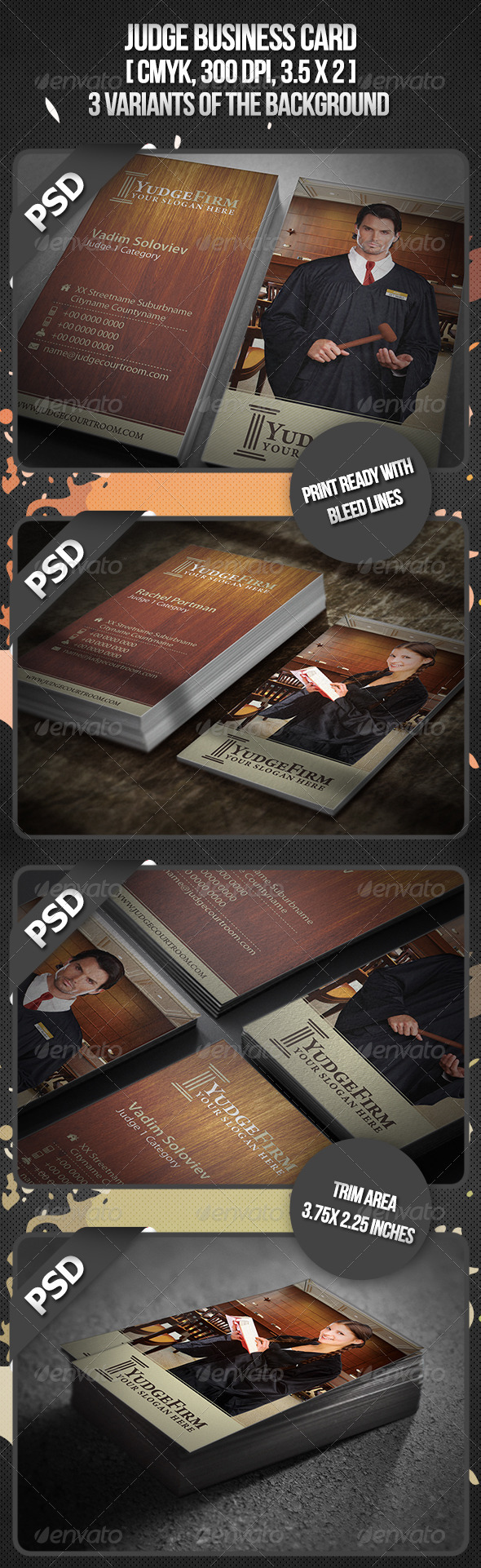 Judge Business Card - Industry Specific Business Cards