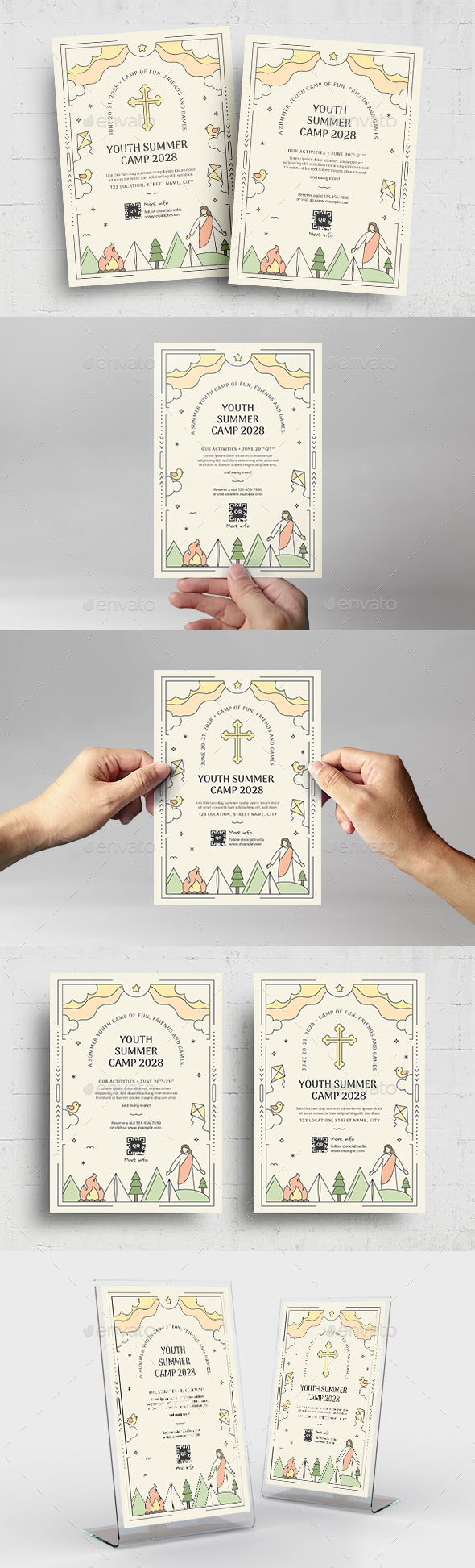 Church Youth Camp Flyer Template