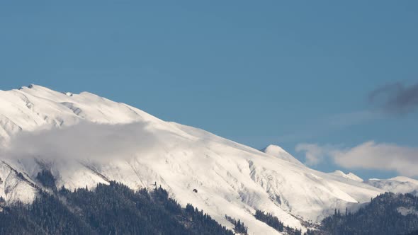 Snow Mountain Peaks Time Lapse