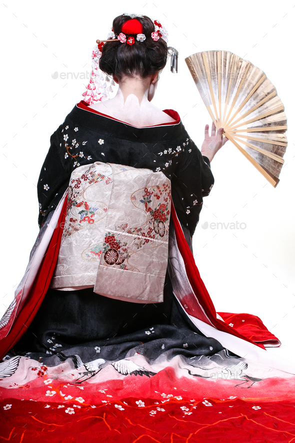 Young Pretty Geisha Kimono