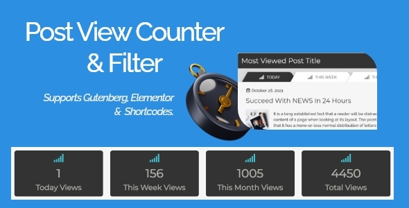 Post Views Filter & Counter - Views count and Post Filter Layouts