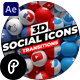 3D Social Icons Transitions - VideoHive Item for Sale