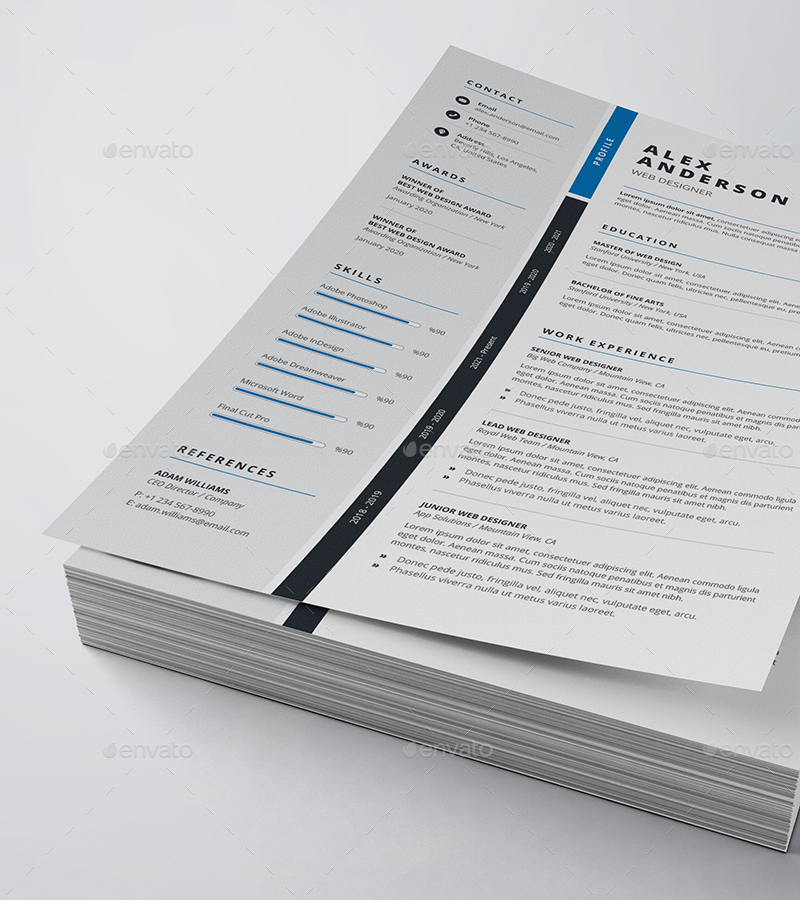 Resume/CV, Print Templates | GraphicRiver