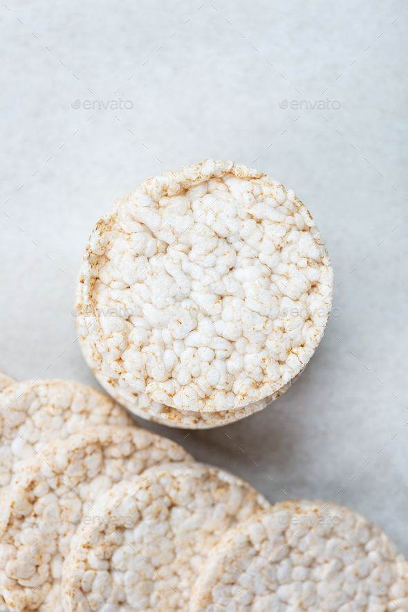 Healthy Snack from Rice Cakes Stock Photo by Manuta PhotoDune