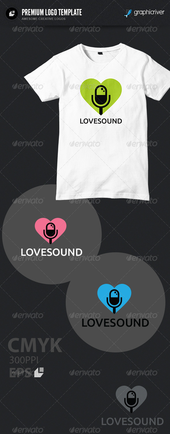 Love Sound Logo - Humans Logo Templates