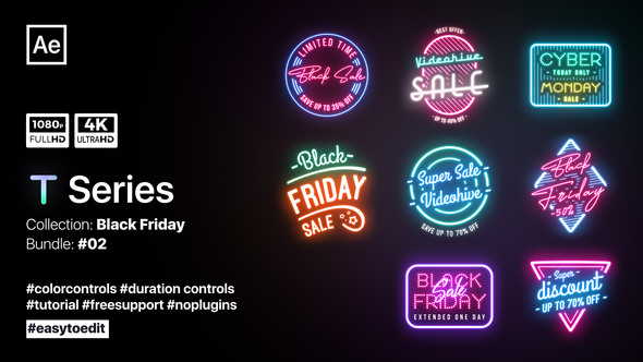 Neon Titles | Black Friday Sale