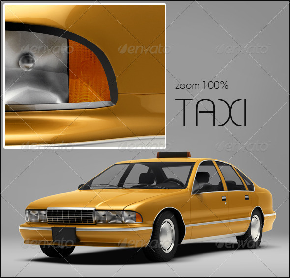 Taxi - Miscellaneous 3D Renders