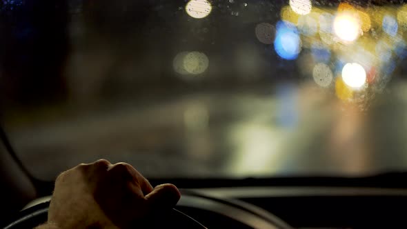 Driving a Car at Night