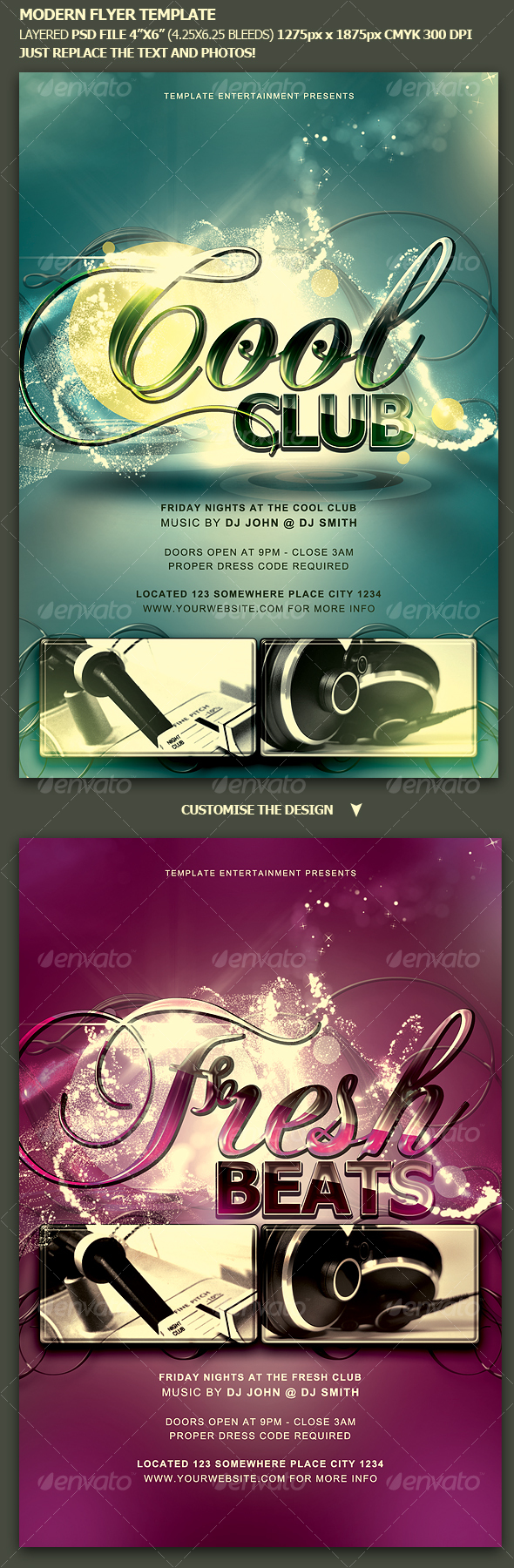 Modern Flyer Template - Clubs & Parties Events
