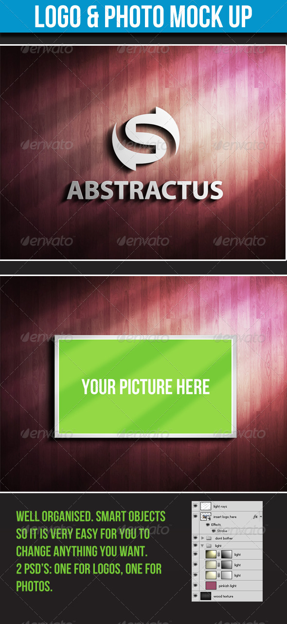 Logo & Photo Mock-up - Logo Product Mock-Ups