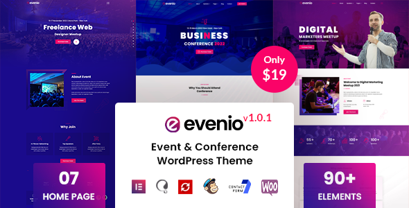 Evenio – Event Conference WordPress Theme