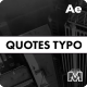 Quotes Typography | AE - VideoHive Item for Sale