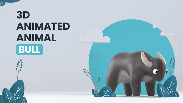 3D Animated Animal - Bull