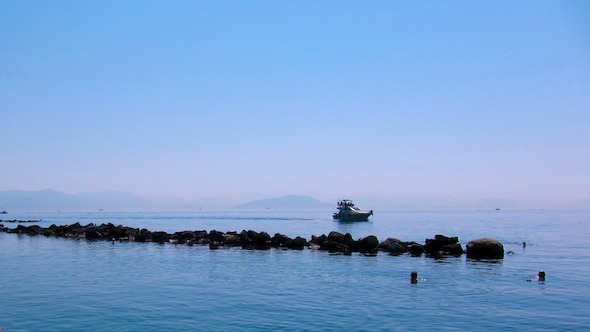 Clear Water of Corfu Beach, Greece Time Lapse