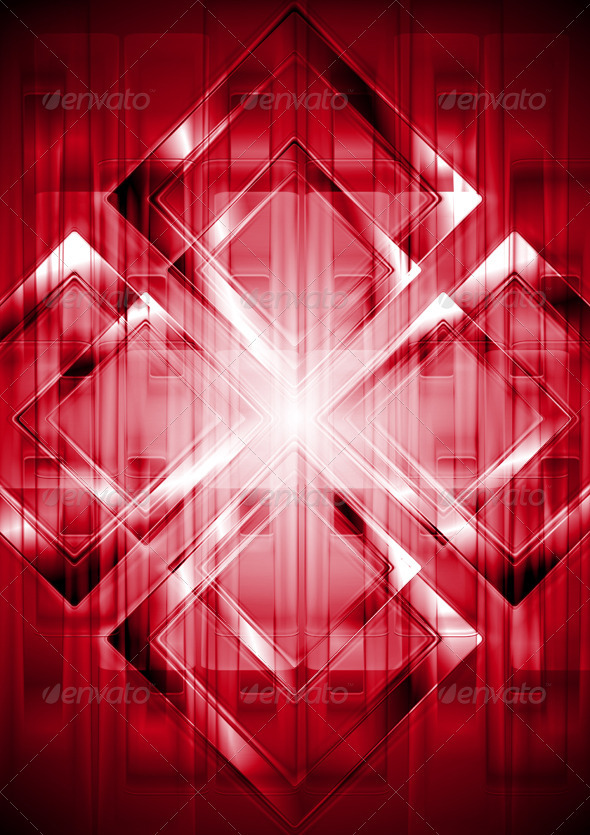 Colourful background with square elements. Vector - Technology Conceptual