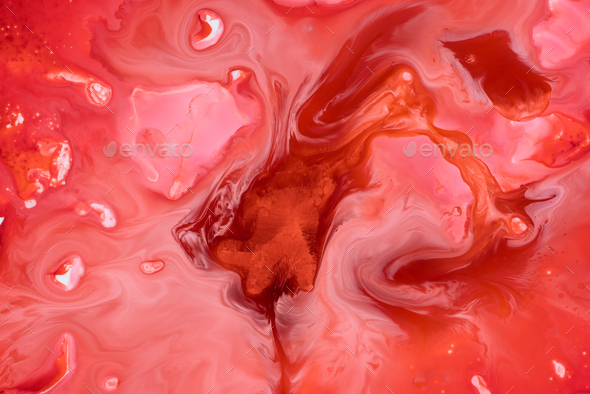 Abstract flow of liquid paints in mix Stock Photo by ADDICTIVE_STOCK