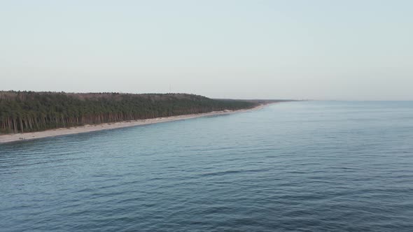 AERIAL: The Dutchman's Cap near Pine Forest in Karkle on a Lovely Spring Evening alt