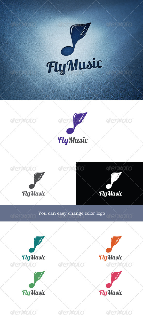 FlyMusic - Symbols Logo Templates