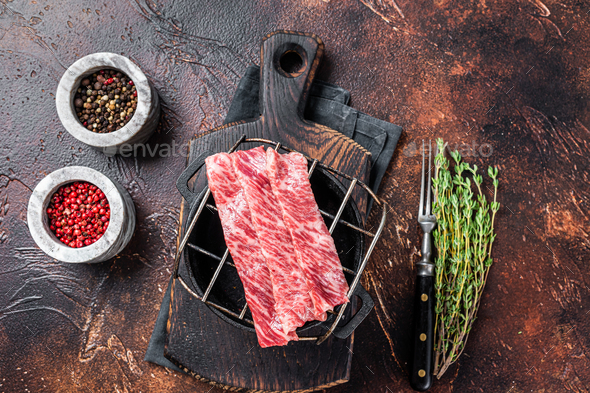 Premium Photo  Raw meat sliced in container