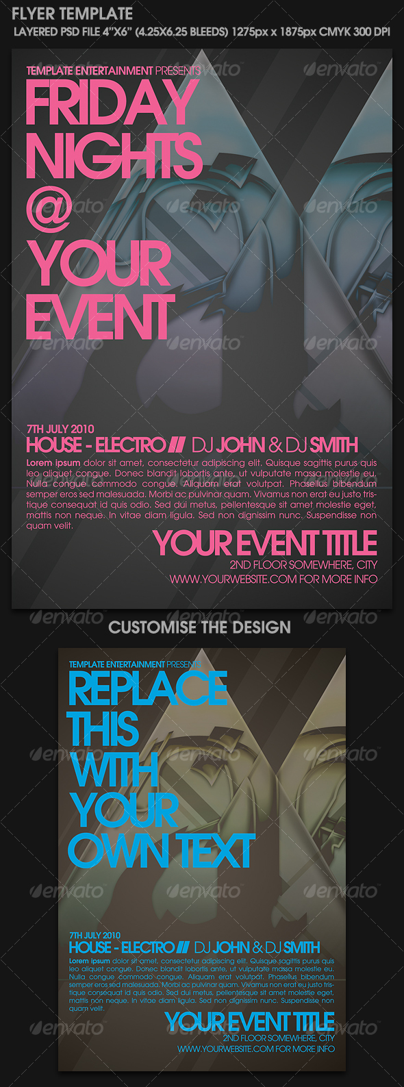 Contemporary Flyer Template - Clubs & Parties Events