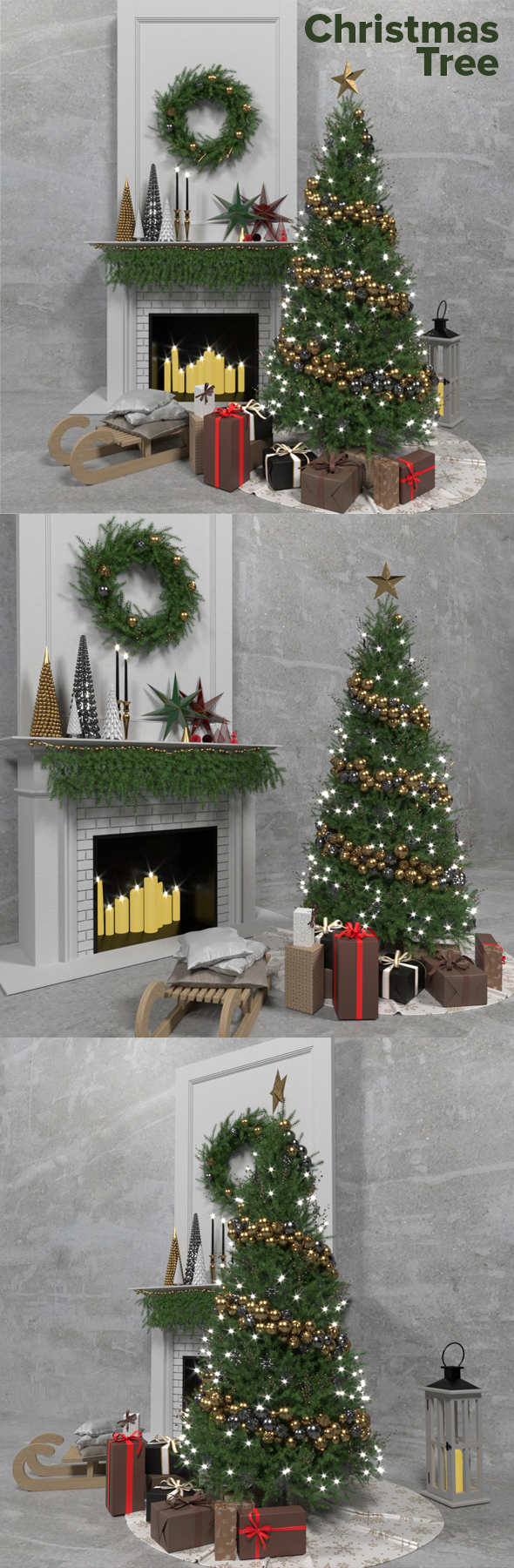 Christmas TreeMerry ChristmasNew - 3Docean 34598412