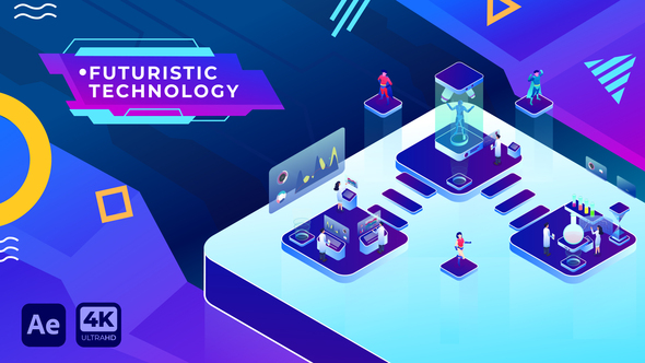 Futuristic Technology Isometric| After Effects