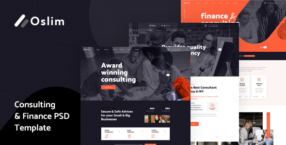 Oslim - Consulting Finance PSD Template