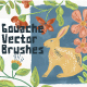 Gouache Textured Vector Brushes