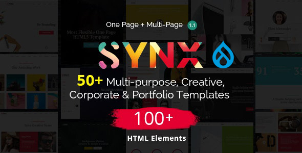 Synx – Multi-Page Drupal 9 Theme