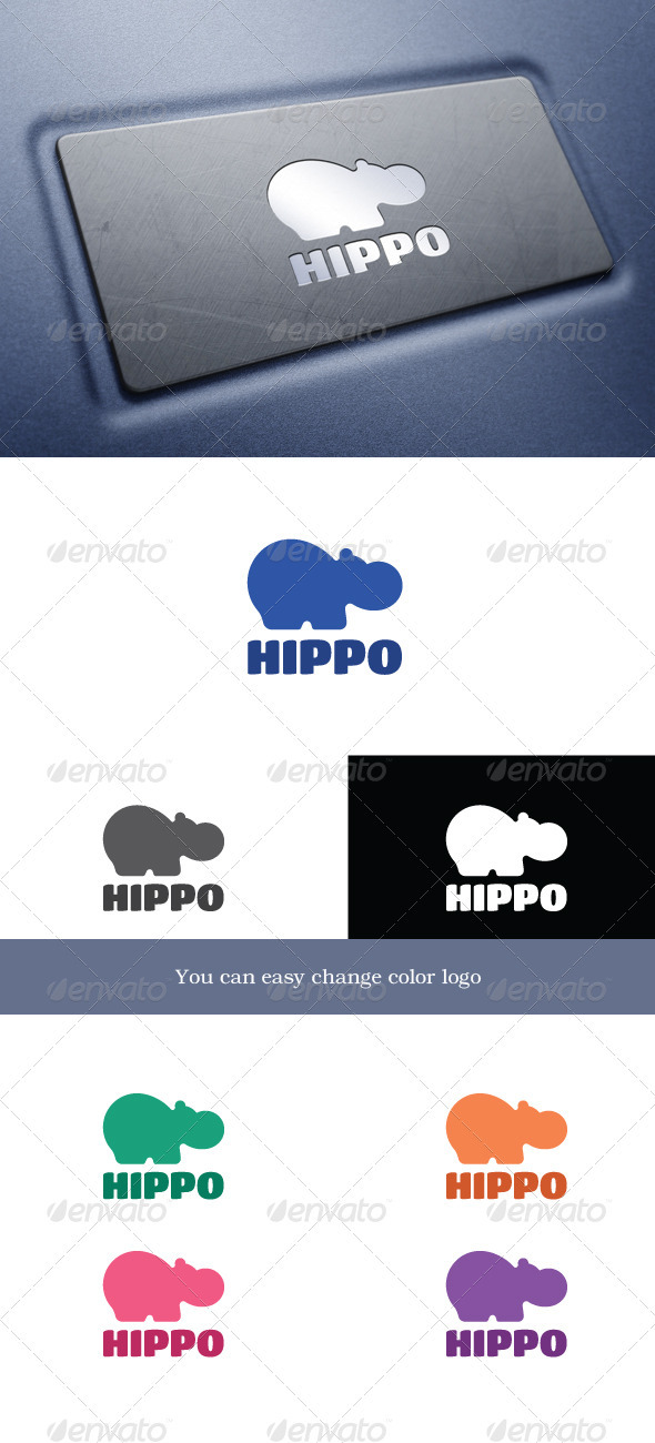 Hippo - Animals Logo Templates