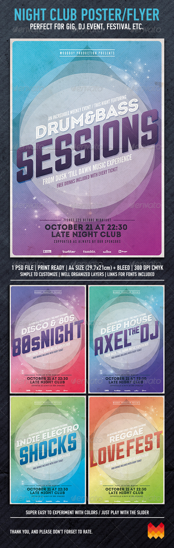 Night Club Event Flyer - Events Flyers