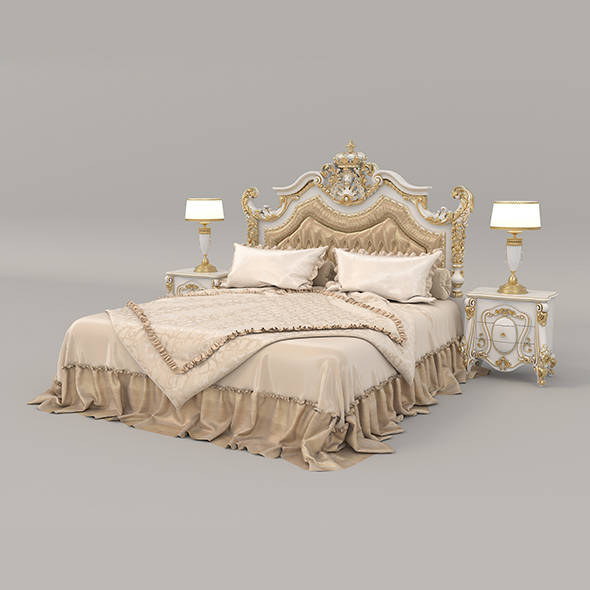 European Style Bed - 3Docean 34611257
