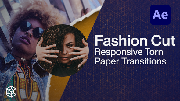 Fashion Cut - Responsive Torn Paper Transitions