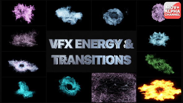VFX Energy Elements And Transitions Pack | Motion Graphics