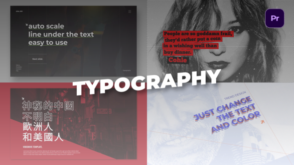 Typography Titles \ MOGRt